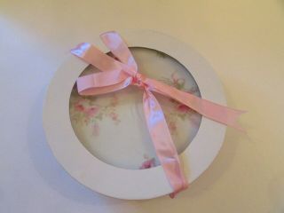 Simply Shabby Chic Rachel Ashwell Pink Floral Salad/Dessert Plates Set of 4 2