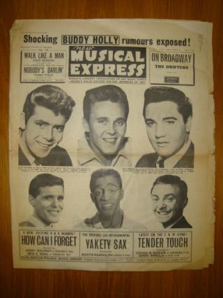 Nme 847 1963 Apr 5 Elvis Cliff Richards Buddy Holly
