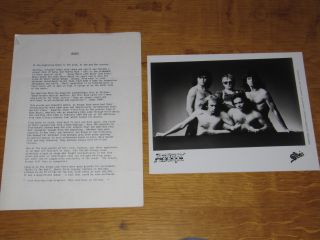 Accept - 1985 Uk Promo Press Release & Promo Press Photo