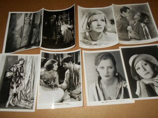 Greta Garbo 8 Publicity Portrait Photos Queen Christina Susan Lennox Others