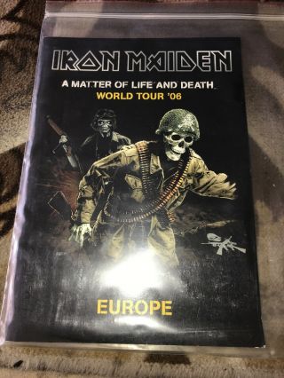 Irom Maiden A Matter Of Life And Death 2006 World Tour Book Europe