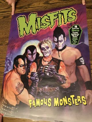 Misfits Famous Monsters Rare Promotional Poster