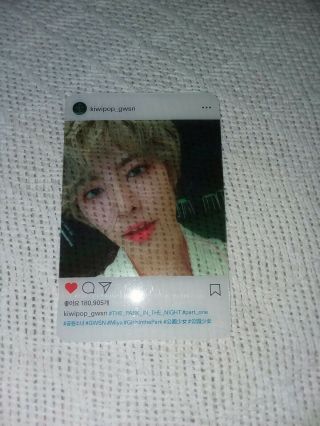 Official Gwsn Miya The Park In The Night Part 1 Transparent Inatagram Photocard