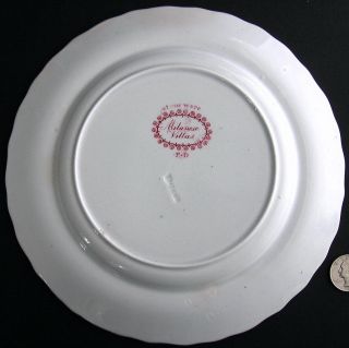 Antique Staffordshire Pearlware Red Transferware Plate MILANESE VILLAS Dillon 3