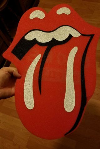 The Rolling Stones 2019 Foam Finger Lips & Tongue Rose Bowl Poster Print