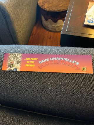 Dave Chappelle’s Block Party Mini Box Office Mylar