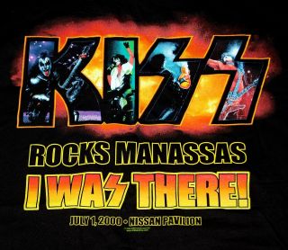 Kiss Band Farewell Tour 2000 Rocks Manassas Concert T - Shirt Xl Unworn Gene Ace