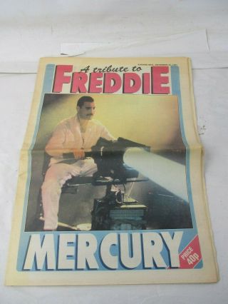 A Tribute To Freddie Mercury Daily Mail Newspaper Supplement Nov 25 1991