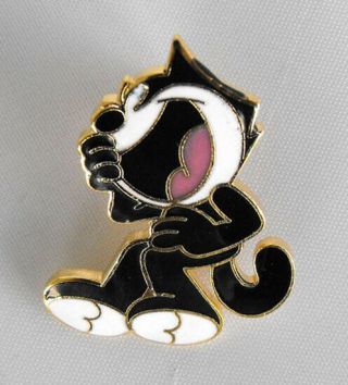 Rare Felix The Cat Laughing Metal Pin 1 Inch Demons And Merveilles France