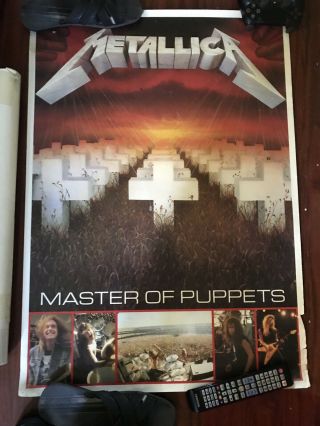 Metallica Master Of Puppets Poster 1986 Cliff Burton