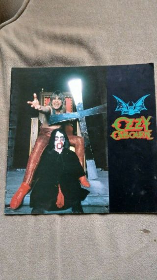 Rare Ozzy Osbourne: 1983 Speak Of The Devil Tour Programme (nov 