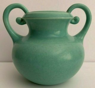 Vintage Red Wing Pottery 721 Green Vase