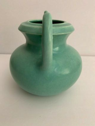 Vintage Red Wing Pottery 721 Green Vase 6