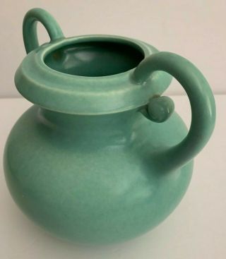 Vintage Red Wing Pottery 721 Green Vase 7