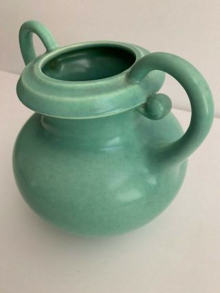 Vintage Red Wing Pottery 721 Green Vase 8