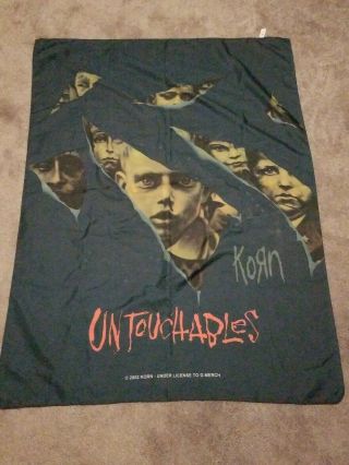 Korn Untouchables Flag Banner 2002 30x41 Officially Licensed Made In Italy