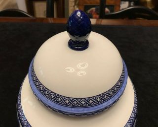 Ralph Lauren LRL Mandarin Blue Large Ginger Jar Vase Large 12 inch with lid 5