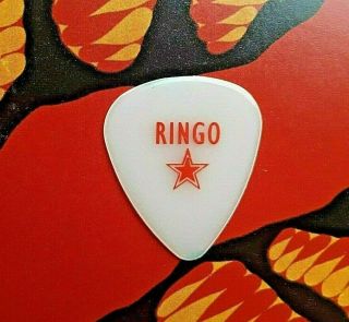 Ringo Red Star One - Sided See - Through Guitar Pick