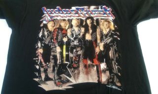 Judas Priest Painkiller Double Sided Tour Shirt 1990 Sz - L Htf