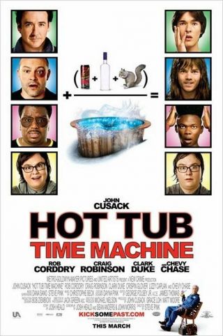Hot Tub Time Machine Movie Poster - John Cusack Poster - 11 " X 17 " Inches