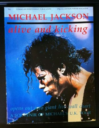 Comag Independant Publication.  Michael Jackson Uk Tour Souvenir.  Special Poster