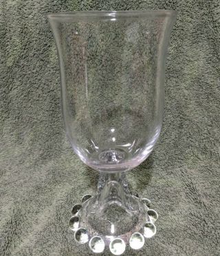 Vintage Imperial Candlewick Water / Wine Goblets Glasses set of 8 2