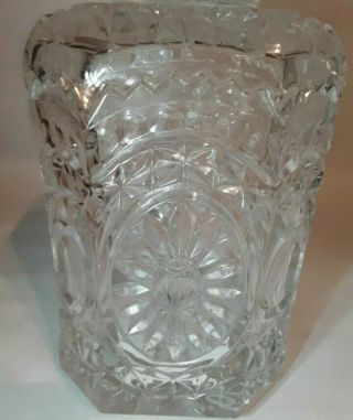 Bleikristall West Germany Lead Crystal Biscuit Candy Jar Storage Glass With Bird 4