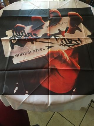 Judas Priest British Steel 4x4 Banner Poster Tapestry Album Cd