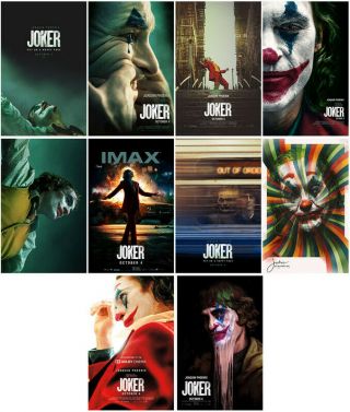 Joker Movie 2019 Mirror Surface Card Sticker Promo Card Photo Collect Rusyow823r