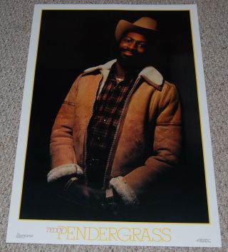 Teddy Pendergrass Hot Cowboy Hat Suede Jacket Poster 1970 