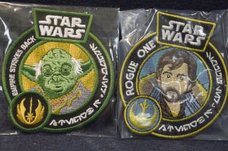 Funko Pop Star Wars Smugglers Bounty Patch - Yoda And Captain Cassian Andor
