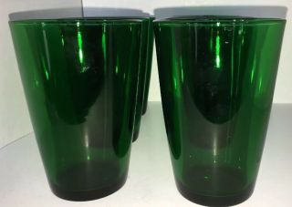 Vintage Anchor Hocking Emerald Green Glasses - Set Of 6 - Lovely