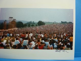Woodstock Photograph 1969 Signed By Elliot Tiber (signature) Photo