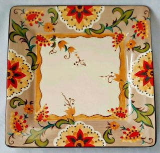 Set Of 2 Tabletops Gallery Odessa Square Dinner Plates 10 5/8 "