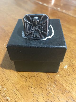 Black Label Society Official Doom Crew Ring Size 12