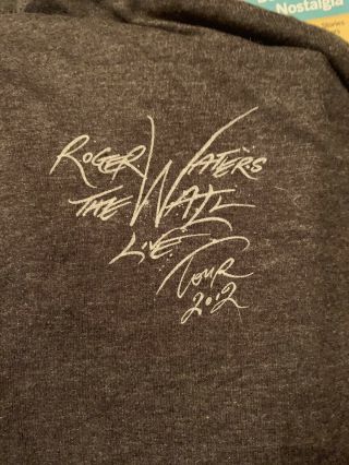 Long Sleeve Hooded Grey Xl Rodger Waters The Wall Tour 2012 Tour Never Worn 4