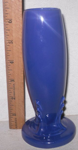 Vintage Homer Laughlin Fiesta Ware Cobalt Blue Bud Vase Hlc Usa Pottery