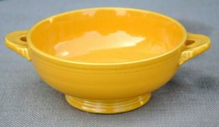 Vintage Fiesta Fiestaware Hlc Yellow Cream Soup Bowl (1936 - 1959)