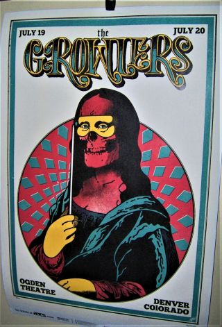 The Growlers In Concert Show Poster Denver Co July 19th & 20th 2019 Very Cool