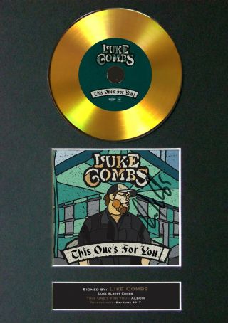 Gold Disc Luke Combs This One 