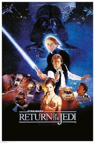 Star Wars - Return Of The Jedi (part Vi) - Movie Poster - 91 X 61 Cm 36 " X 24 "