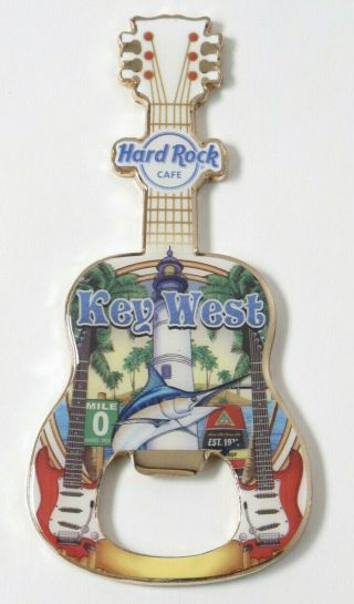 Hard Rock Cafe Key West V17 Lighthouse Guitar Bottle Opener Magnet Wow