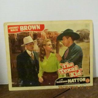The Texas Kid Johnny Mack Brown Lobby Card (1943)