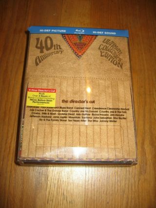 Woodstock 40th Anniversary Directors Cut Blu - Ray Dvd Collectors Edition Set