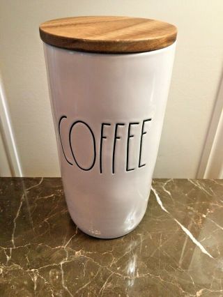 Rae Dunn Coffee Canister With Wooden Lid - Nwt
