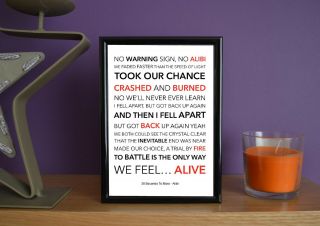 Framed - 30 Seconds To Mars - Alibi - Poster Art Print - 5x7 Inches