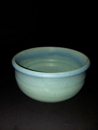Vintage Antique Van Briggle Pottery 6 " Bowl Ming Blue/green Matte