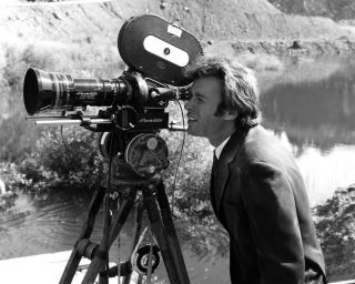 Dirty Harry Clint Eastwood Behind Camera On Set Rare 8x10 Photo