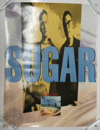 Sugar Copper Blue 1992 Us Promo Poster Bob Mould Husker Du Minty Ryko