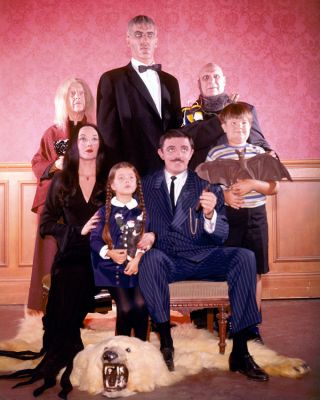 The Addams Family Tv Rare Cast Color 8x10 Photo